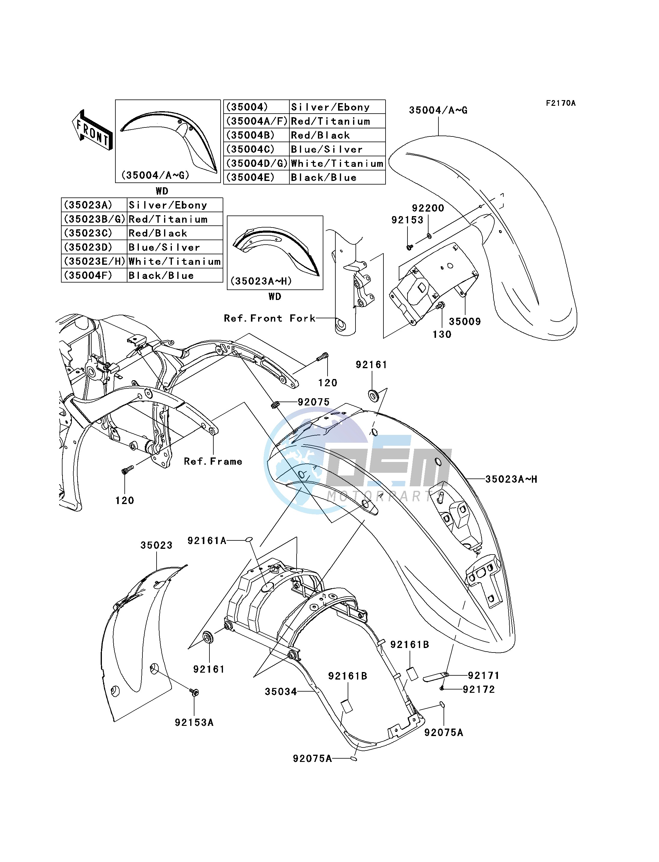 FENDERS -- JKAVN2D1 7A011497 - - -