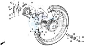 C50Z2 drawing FRONT WHEEL