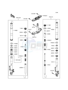 Z800 ZR800CFF UF (UK FA) XX (EU ME A(FRICA) drawing Front Fork