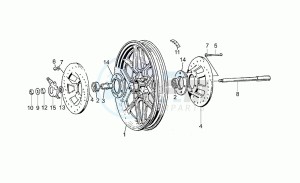 65 GT 650 drawing Front wheel