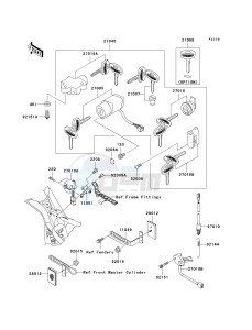 VN 1500 B [VULCAN 88 SE] (B1-B3) N8F drawing IGNITION SWITCH_LOCKS_REFLECTORS