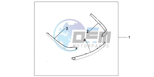 CHROME TRUNK MOUL