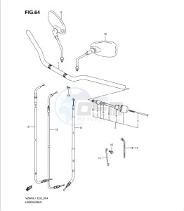 VZ800L1 drawing HANDLEBAR (VZ800L1 E24)