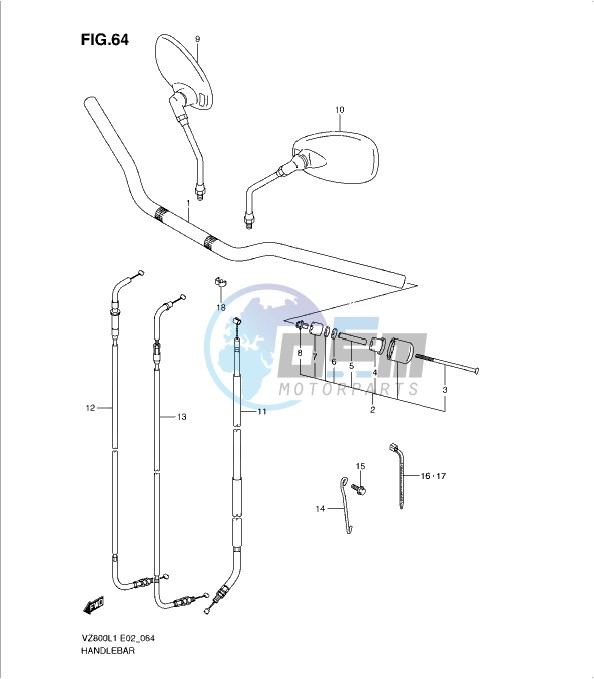 HANDLEBAR (VZ800L1 E24)