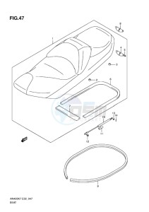 AN400 ABS BURGMAN EU-UK drawing SEAT