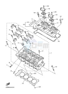 XJ6NA 600 XJ6-N (NAKED, ABS) (36BF 36BG) drawing CYLINDER HEAD