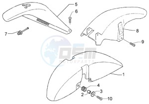 X9 125 Evolution drawing Wheel compartment- mudguard