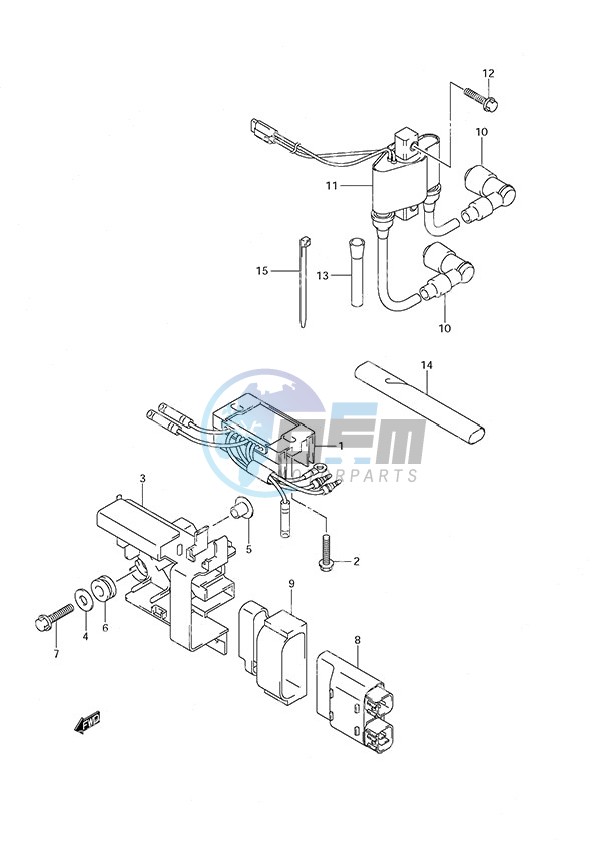 Rectifier/Ignition Coil Non-Remote Control