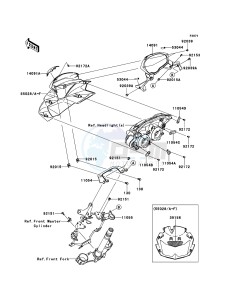 Z750 ABS ZR750MBF FR GB XX (EU ME A(FRICA) drawing Cowling