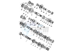 ATV 350 drawing TRANSMISSION