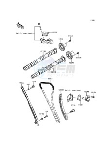 NINJA H2 / NINJA H2 CARBON ZX1000XHF XX (EU ME A(FRICA) drawing Camshaft(s)/Tensioner