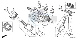 VFR1200FDF VFR1200F Dual Clutch E drawing CRANKSHAFT/ PI STON