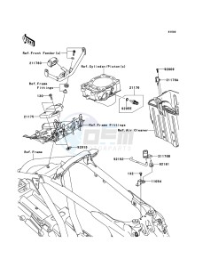 KFX450R KSF450BEF EU drawing Fuel Injection