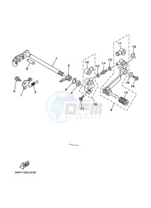 TT-R125LWE (2PTJ) drawing SHIFT SHAFT