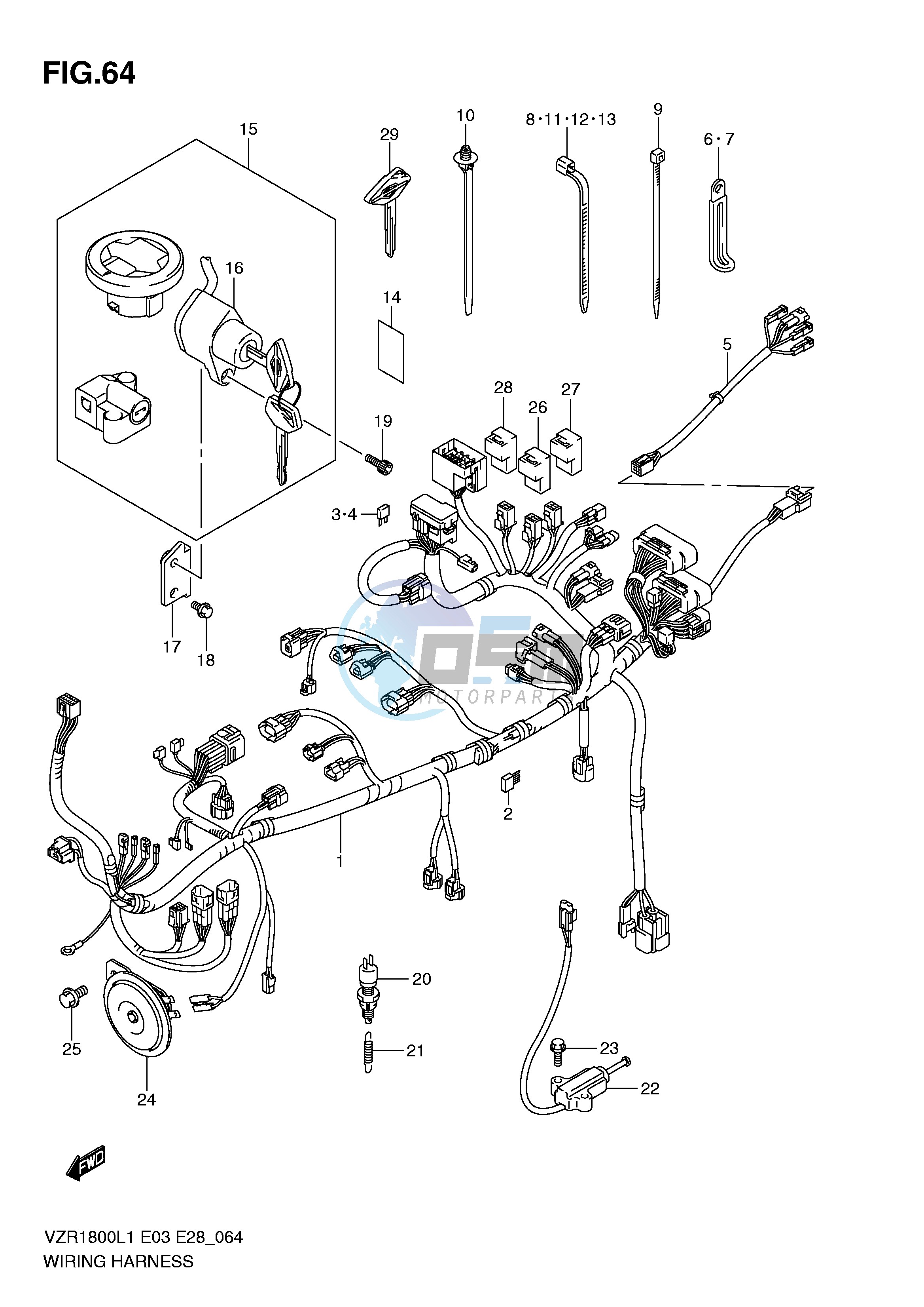 WIRING HARNESS (VZR1800ZL1 E28)