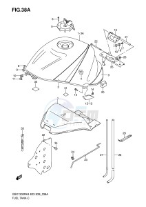 GSX1300R (E3-E28) Hayabusa drawing FUEL TANK (MODEL K5)