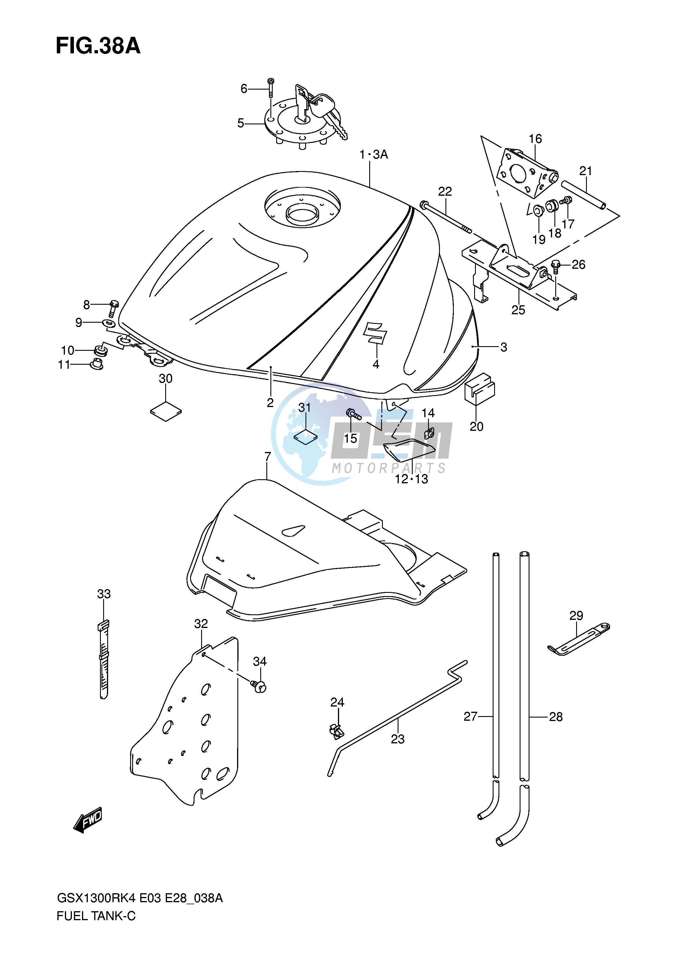 FUEL TANK (MODEL K5)