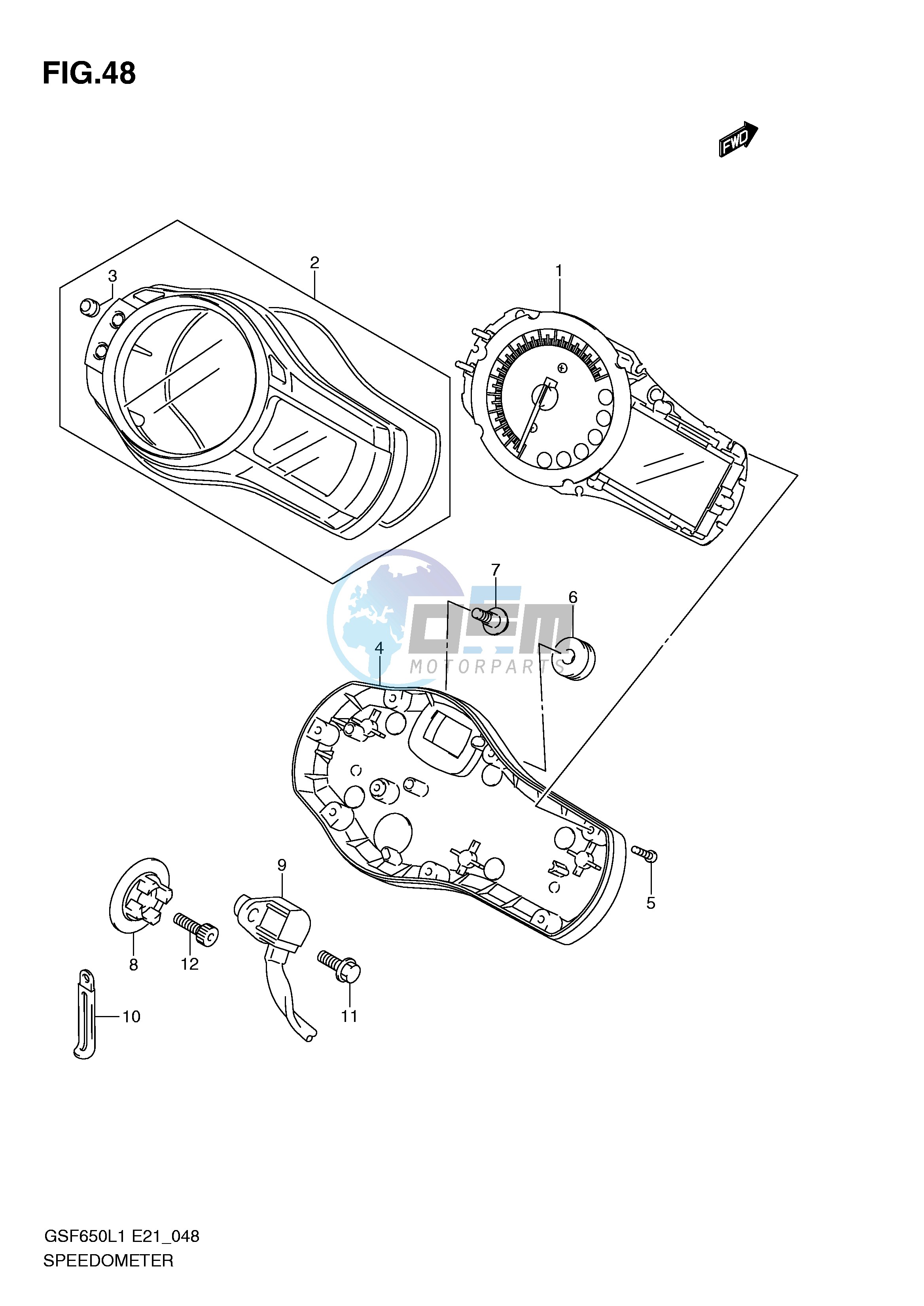 SPEEDOMETER (GSF650SAL1 E21)