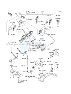 VN 2000 A [VULCAN 2000] (A6F-A7F) A6F drawing IGNITION SWITCH_LOCKS_REFLECTORS