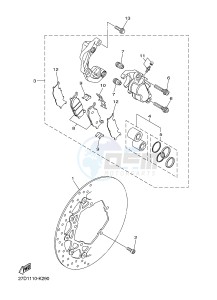 XVS1300CU XVS1300 CUSTOM (2SS3) drawing FRONT BRAKE CALIPER