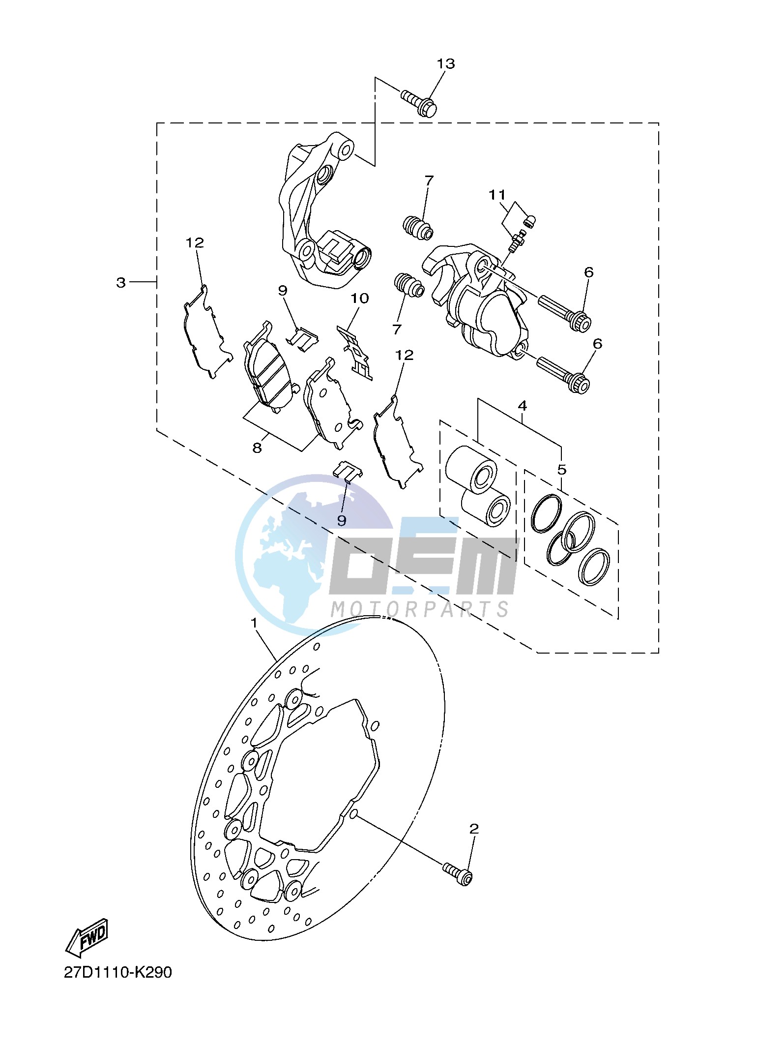 FRONT BRAKE CALIPER