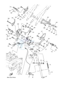 MTM850 MTM-850 XSR900 ABARTH (B90N) drawing STAND & FOOTREST