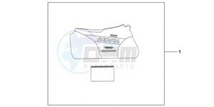 CBR1000RR9 France - (F / CMF REP) drawing INDOOR BODY COVER