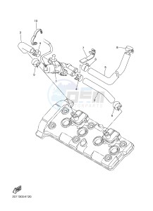 FZ1-N FZ1 (NAKED) 1000 (1EC4 1EC5 1EC6) drawing AIR INDUCTION SYSTEM