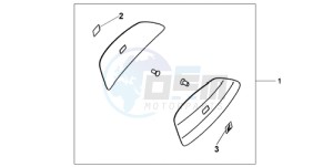 CBF1000A9 Europe Direct - (ED) drawing COLOUR PANEL SET QUASAR SILVER MET