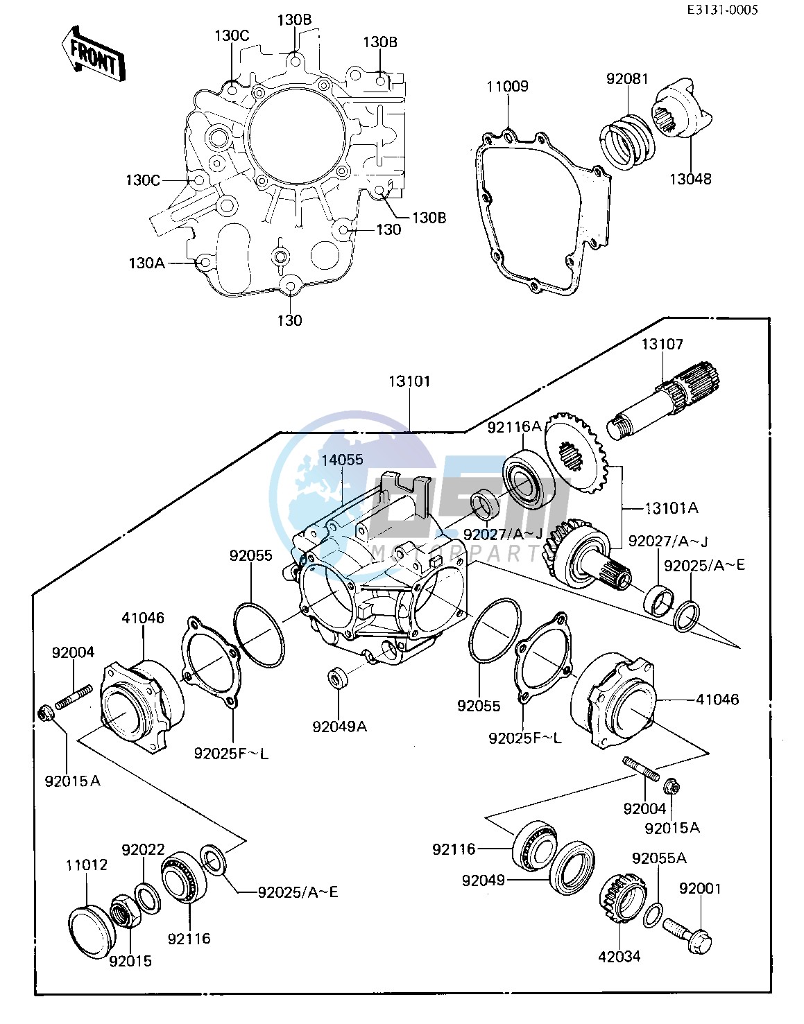 FRONT BEVEL GEARS