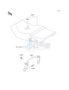 EX 250 F [NINJA 250R] (6F-7F) F7F drawing SEAT