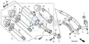 CRF150R9 Europe Direct - (ED) drawing EXHAUST MUFFLER