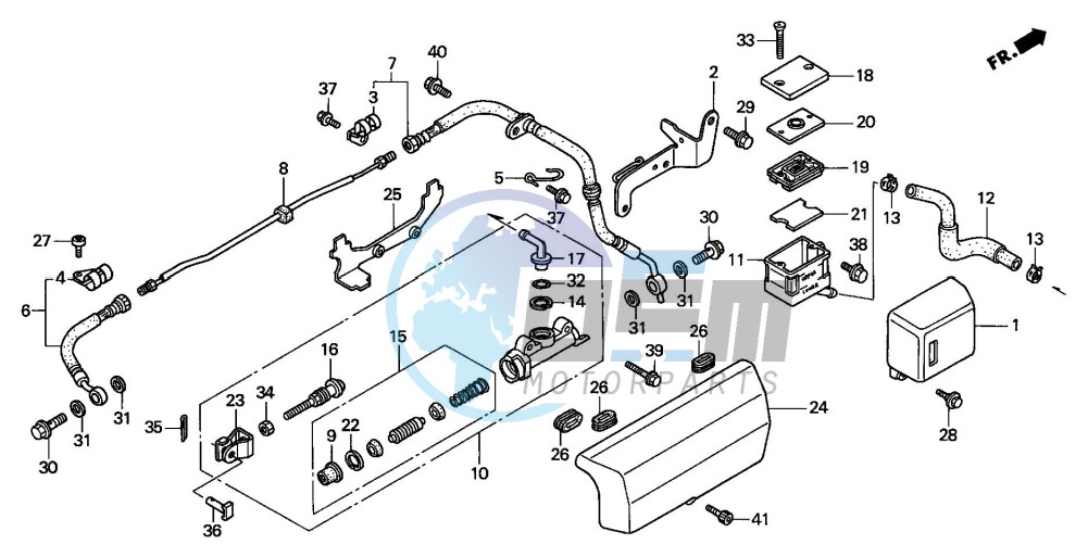 REAR BRAKE MASTER CYLINDER