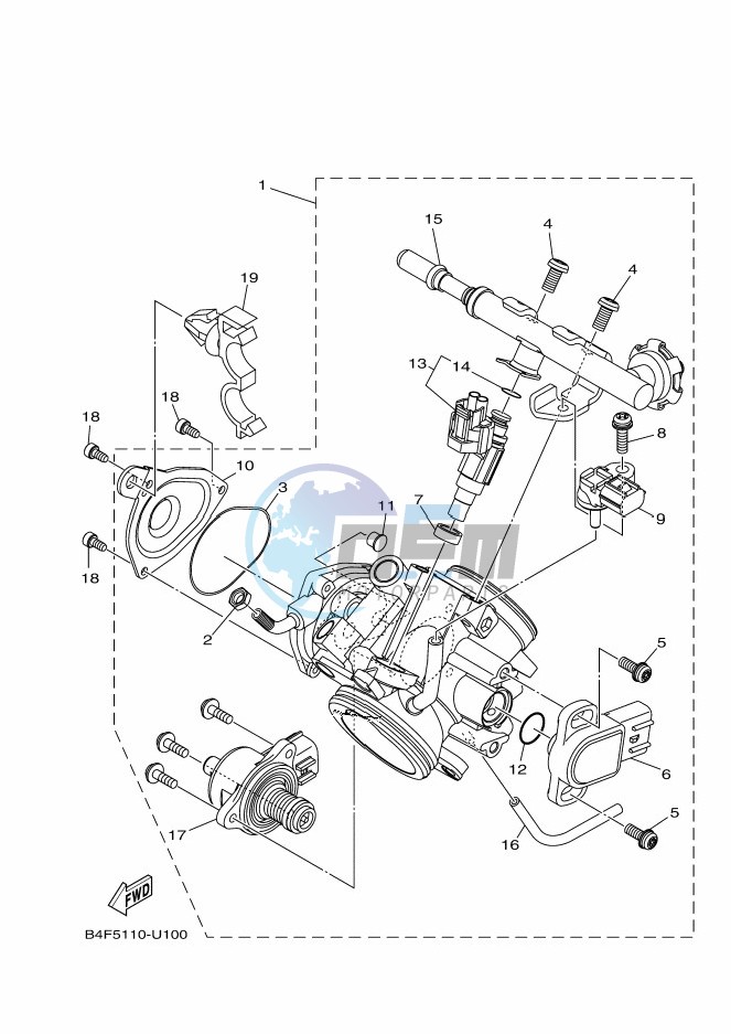 THROTTLE BODY ASSY 1