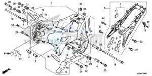 VFR1200XD Europe Direct - (ED) drawing FRAME BODY