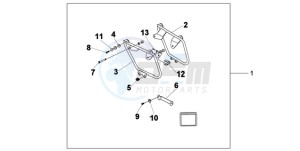 VT750C9 Europe Direct - (ED / MK) drawing SADDLEBAG MOUNT B