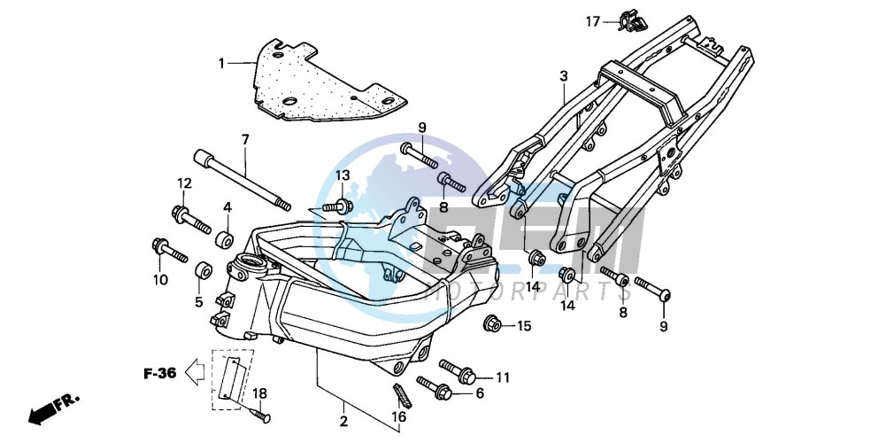 FRAME BODY (CBR900RRY,1/RE1)