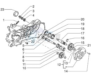 Zip 50 RST drawing Rear wheel shaft