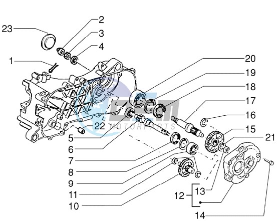 Rear wheel shaft