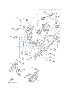 XC125R YW125 SKYLINER S (2PE2) drawing HEADLIGHT