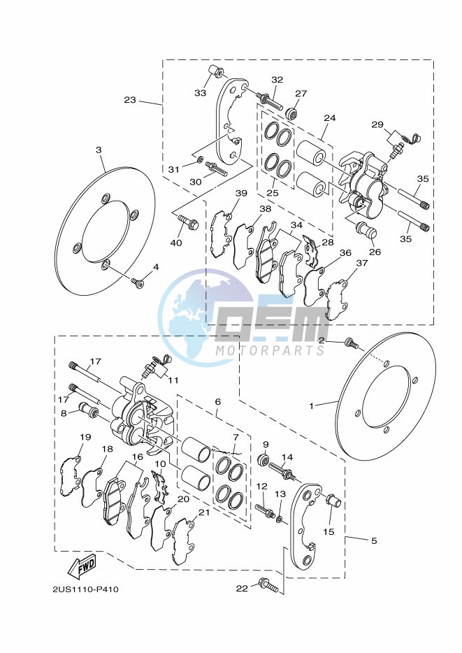 REAR BRAKE CALIPER