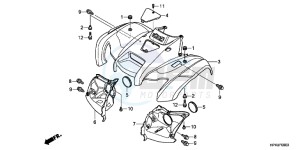 TRX420FMC drawing FRONT FENDER