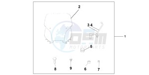 FJS600D 400 SILVER WING drawing WINDSHIELD