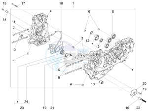 PRIMAVERA 125 4T 3V IGET ABS E4 (EMEA) drawing Crankcase