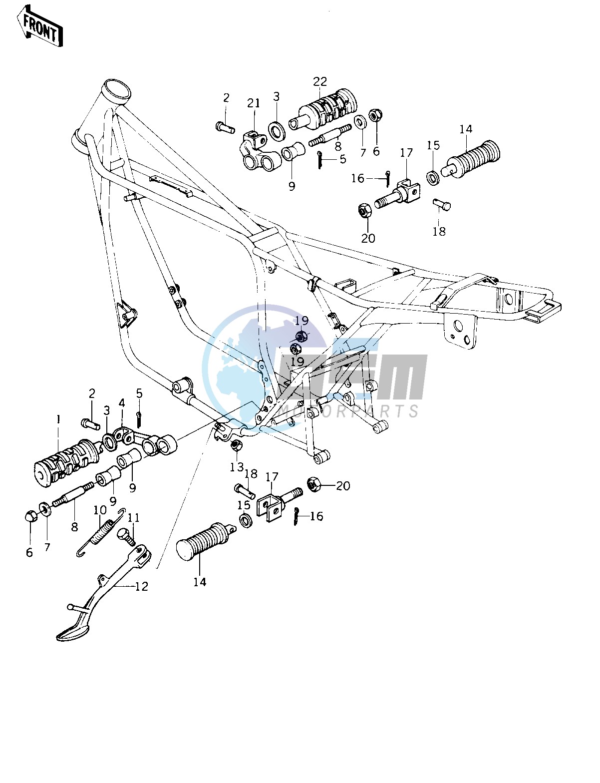 FOOTRESTS_STAND -- 77-78 B1_B2- -