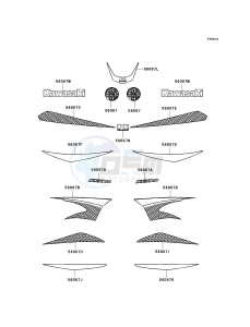 KSF 50 B [KFX50] (B7F-B9S) B7F drawing DECALS-- WHITE- --- B7F- -