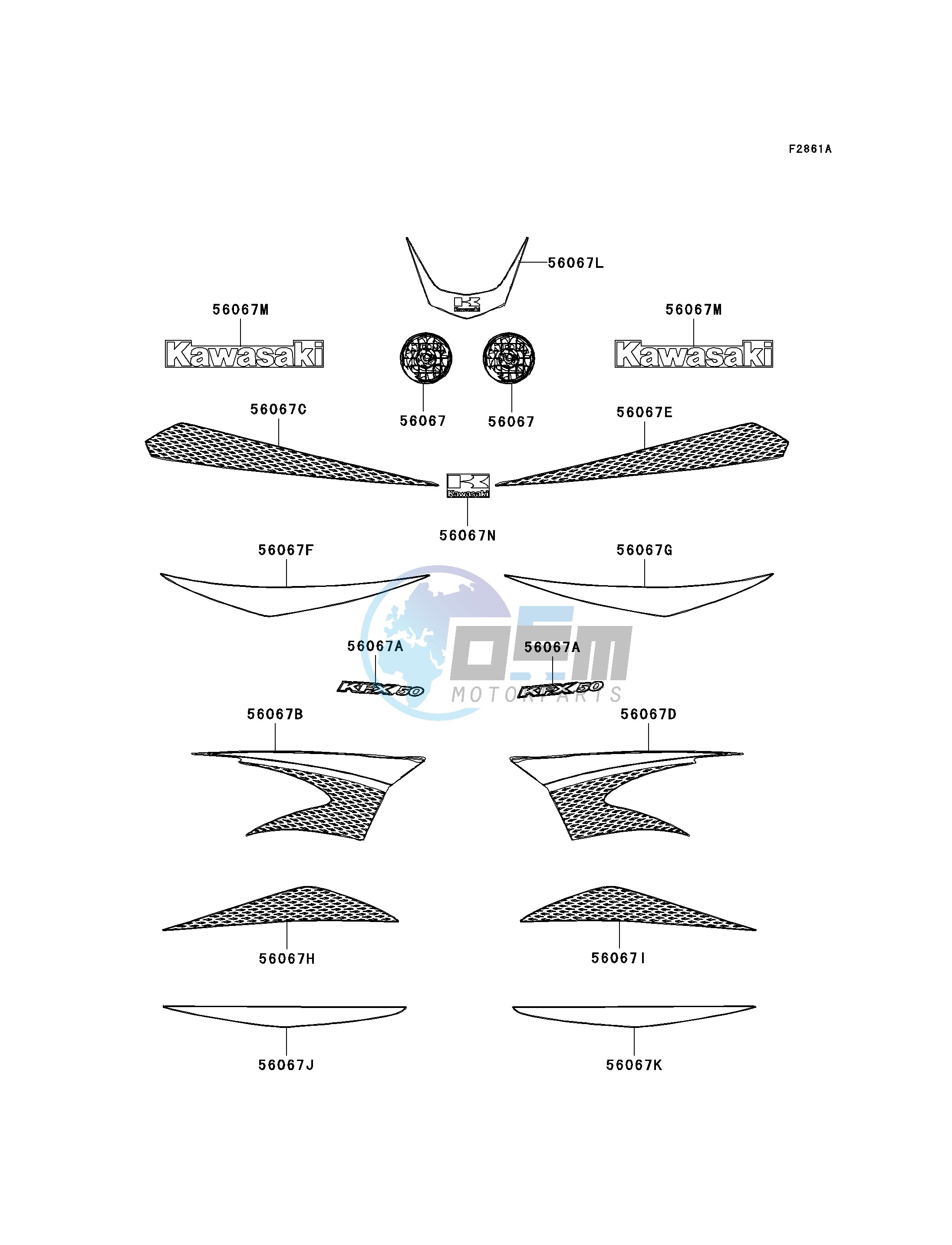 DECALS-- WHITE- --- B7F- -