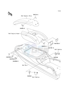 JS 800 A [800 SX-R] (A6F-A9F) A9F drawing LABELS