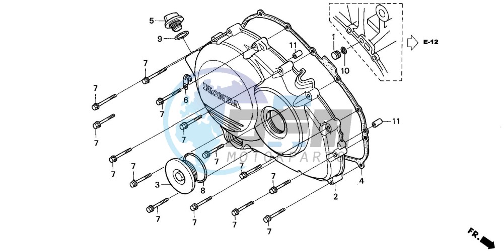 RIGHT CRANKCASE COVER