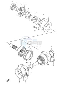 VL1500 (E2) drawing SECONDARY DRIVE GEAR